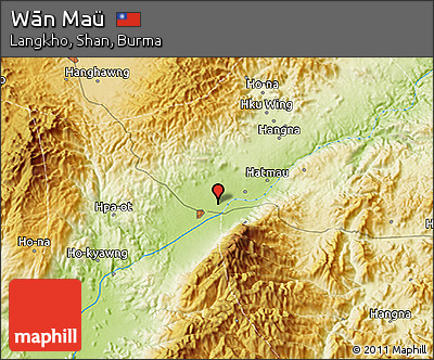 Physical 3D Map of Wān Maü