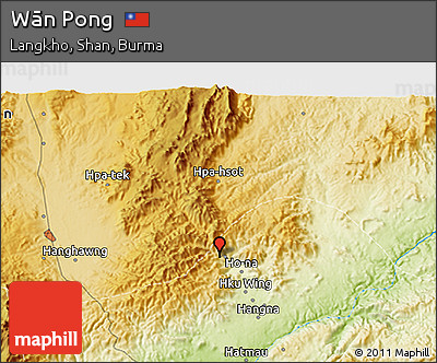 Physical 3D Map of Wān Pong