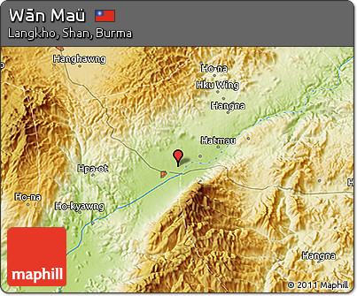 Physical 3D Map of Wān Maü