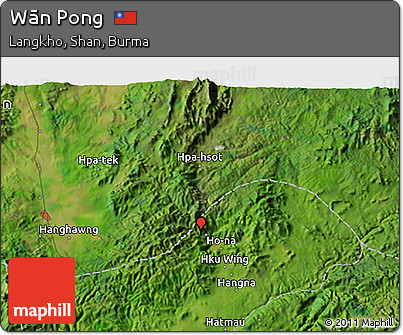 Satellite 3D Map of Wān Pong