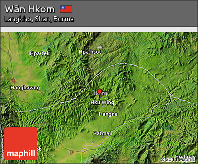 Satellite 3D Map of Wān Hkom