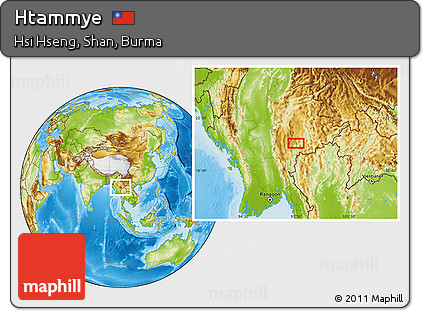 Physical Location Map of Htammye
