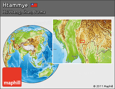 Physical Location Map of Htammye