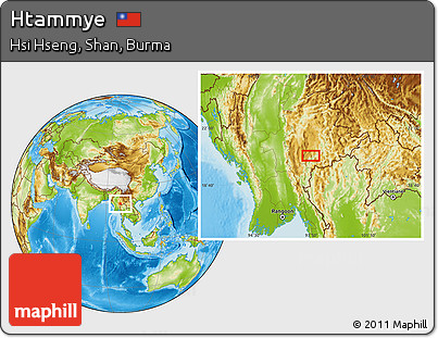 Physical Location Map of Htammye