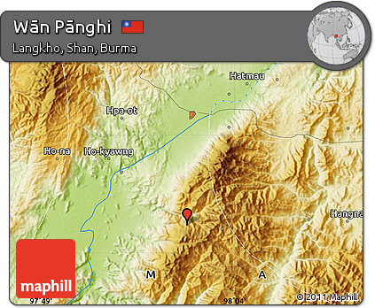 Physical Map of Wān Pānghi