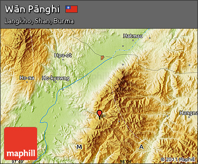 Physical Map of Wān Pānghi