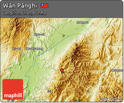 Physical Map of Wān Pānghi