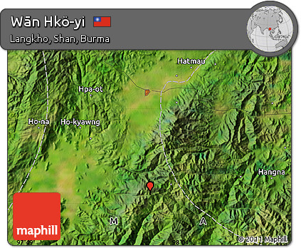 Satellite Map of Wān Hkö-yi