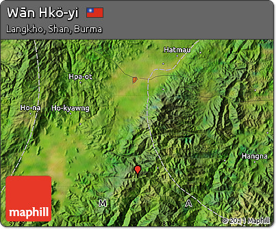 Satellite Map of Wān Hkö-yi