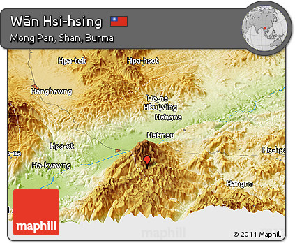 Physical Panoramic Map of Wān Hsi-hsing