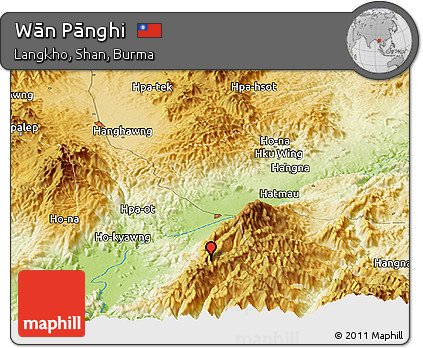 Physical Panoramic Map of Wān Pānghi