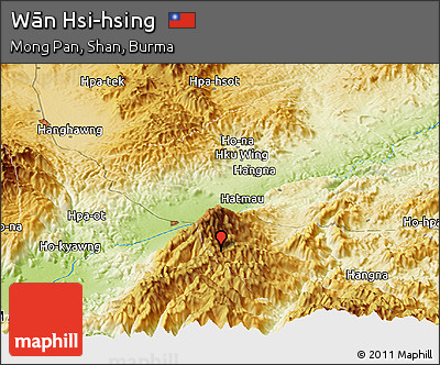 Physical Panoramic Map of Wān Hsi-hsing