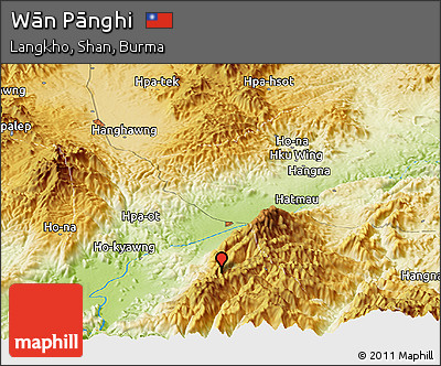 Physical Panoramic Map of Wān Pānghi