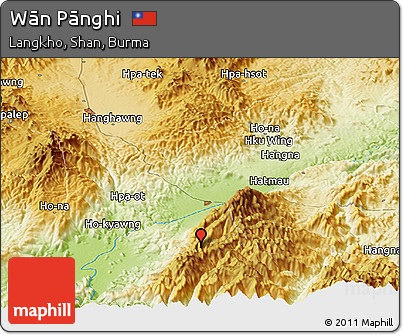 Physical Panoramic Map of Wān Pānghi