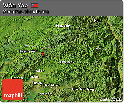 Satellite 3D Map of Wān Yao