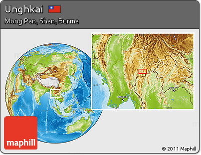 Physical Location Map of Unghkai