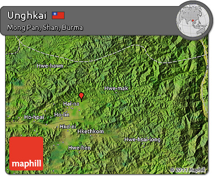 Satellite Map of Unghkai