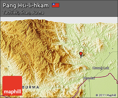 Physical 3D Map of Pang Hsi-li-hkam