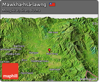 Satellite 3D Map of Mawkha-hsā-lawng