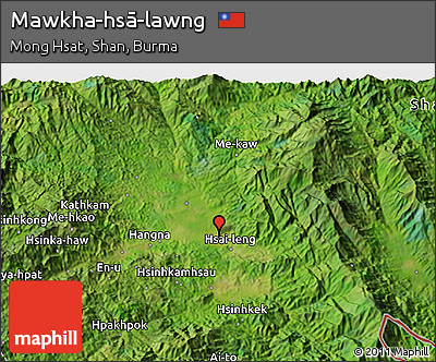 Satellite 3D Map of Mawkha-hsā-lawng