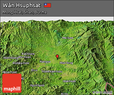 Satellite 3D Map of Wān Hsuphsat