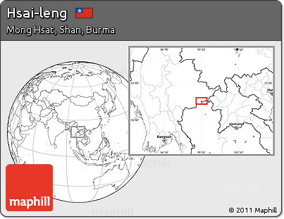 Blank Location Map of Hsai-leng
