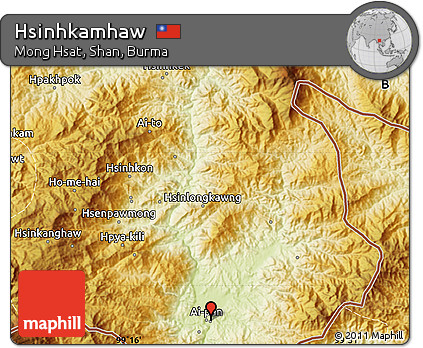 Physical Map of Hsinhkamhaw