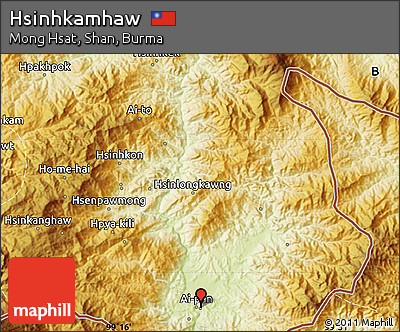 Physical Map of Hsinhkamhaw