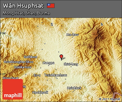 Physical Map of Wān Hsuphsat