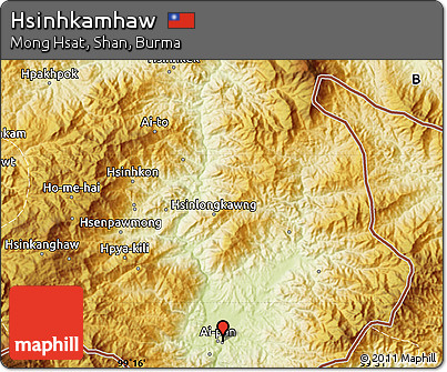 Physical Map of Hsinhkamhaw