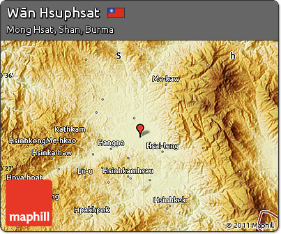 Physical Map of Wān Hsuphsat