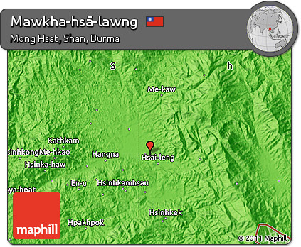 Political Map of Mawkha-hsā-lawng