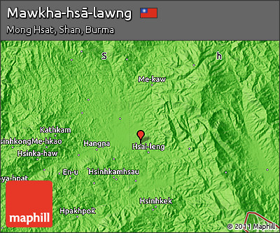 Political Map of Mawkha-hsā-lawng