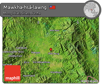 Satellite Map of Mawkha-hsā-lawng