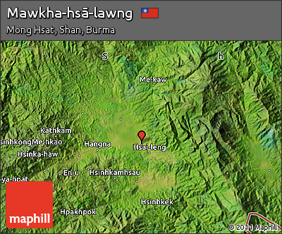 Satellite Map of Mawkha-hsā-lawng