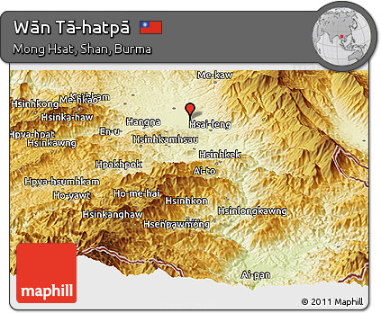 Physical Panoramic Map of Wān Tā-hatpā