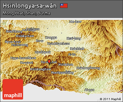 Physical Panoramic Map of Hsinlongya-sa-wān
