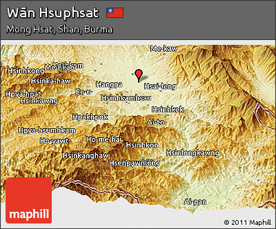 Physical Panoramic Map of Wān Hsuphsat