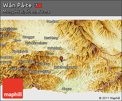 Physical Panoramic Map of Wān Pā-te