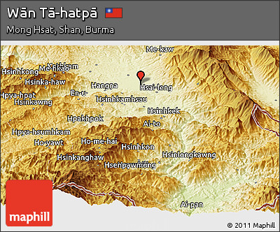 Physical Panoramic Map of Wān Tā-hatpā