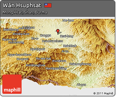 Physical Panoramic Map of Wān Hsuphsat