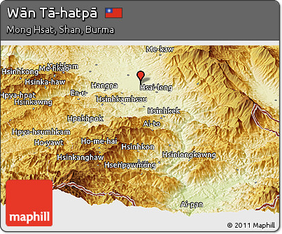 Physical Panoramic Map of Wān Tā-hatpā