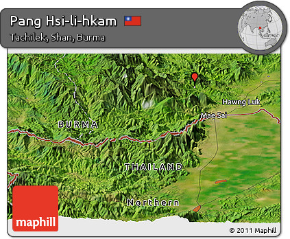 Satellite Panoramic Map of Pang Hsi-li-hkam