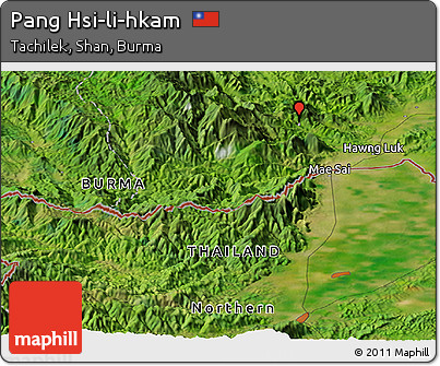 Satellite Panoramic Map of Pang Hsi-li-hkam
