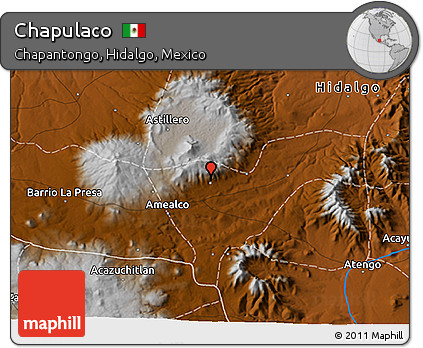 Physical 3D Map of Chapulaco