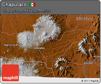 Physical 3D Map of Chapulaco