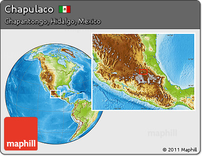 Physical Location Map of Chapulaco