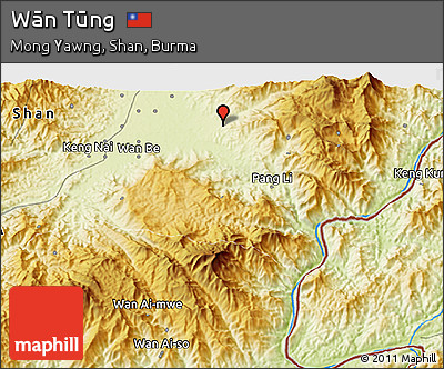 Physical 3D Map of Wān Tūng