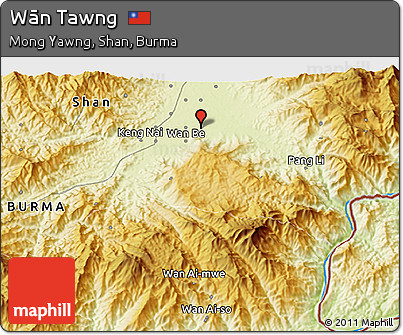 Physical 3D Map of Wān Tawng