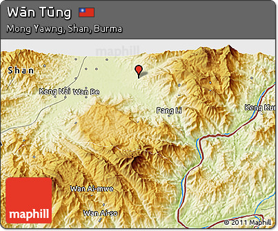 Physical 3D Map of Wān Tūng